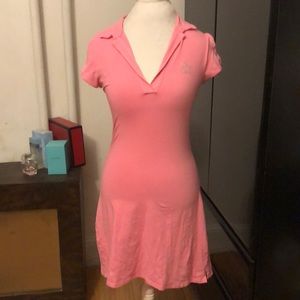 Armani exchange pink dress with AX in rhinestones